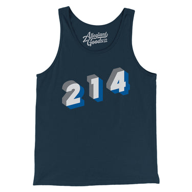Dallas 214 Area Code Men/Unisex Tank Top-Allegiant Goods Co. Vintage Sports Apparel