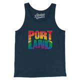 Portland Oregon Pride Men/Unisex Tank Top-Allegiant Goods Co. Vintage Sports Apparel