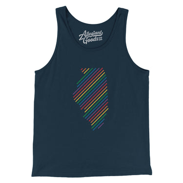 Illinois Pride State Men/Unisex Tank Top-Allegiant Goods Co. Vintage Sports Apparel
