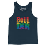 Boulder Colorado Pride Men/Unisex Tank Top-Allegiant Goods Co. Vintage Sports Apparel