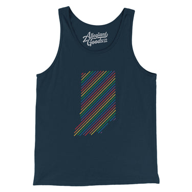 Indiana Pride State Men/Unisex Tank Top-Allegiant Goods Co. Vintage Sports Apparel