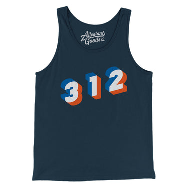Chicago 312 Area Code Men/Unisex Tank Top-Allegiant Goods Co. Vintage Sports Apparel