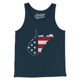 West Virginia American Flag Men/Unisex Tank Top-Allegiant Goods Co. Vintage Sports Apparel