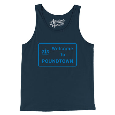 Welcome To Poundtown Men/Unisex Tank Top-Allegiant Goods Co. Vintage Sports Apparel