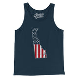 Delaware American Flag Men/Unisex Tank Top-Allegiant Goods Co. Vintage Sports Apparel