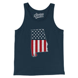 Alabama American Flag Men/Unisex Tank Top-Allegiant Goods Co. Vintage Sports Apparel