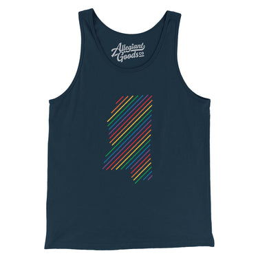 Mississippi Pride State Men/Unisex Tank Top-Allegiant Goods Co. Vintage Sports Apparel