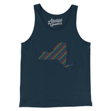 New York Pride State Men/Unisex Tank Top-Allegiant Goods Co. Vintage Sports Apparel