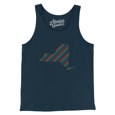 New York Pride State Men/Unisex Tank Top-Allegiant Goods Co. Vintage Sports Apparel