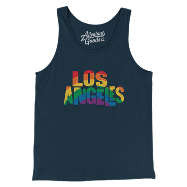 Los Angeles California Pride Men/Unisex Tank Top-Allegiant Goods Co. Vintage Sports Apparel