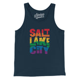 Salt Lake City Utah Pride Men/Unisex Tank Top-Allegiant Goods Co. Vintage Sports Apparel