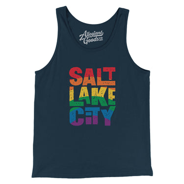 Salt Lake City Utah Pride Men/Unisex Tank Top-Allegiant Goods Co. Vintage Sports Apparel