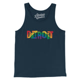 Detroit Michigan Pride Men/Unisex Tank Top-Allegiant Goods Co. Vintage Sports Apparel