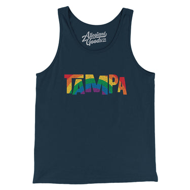 Tampa Florida Pride Men/Unisex Tank Top-Allegiant Goods Co. Vintage Sports Apparel