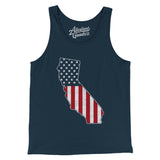 California American Flag Men/Unisex Tank Top-Allegiant Goods Co. Vintage Sports Apparel