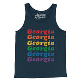 Georgia Pride Men/Unisex Tank Top-Allegiant Goods Co. Vintage Sports Apparel