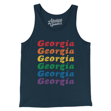 Georgia Pride Men/Unisex Tank Top-Allegiant Goods Co. Vintage Sports Apparel