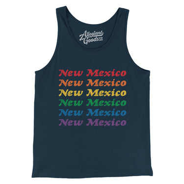 New Mexico Pride Men/Unisex Tank Top-Allegiant Goods Co. Vintage Sports Apparel