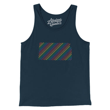 Kansas Pride State Men/Unisex Tank Top-Allegiant Goods Co. Vintage Sports Apparel