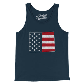 Wyoming American Flag Men/Unisex Tank Top-Allegiant Goods Co. Vintage Sports Apparel