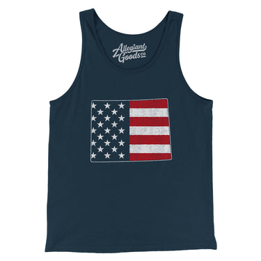 Wyoming American Flag Men/Unisex Tank Top-Allegiant Goods Co. Vintage Sports Apparel