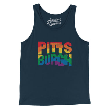 Pittsburgh Pennsylvania Pride Men/Unisex Tank Top-Allegiant Goods Co. Vintage Sports Apparel