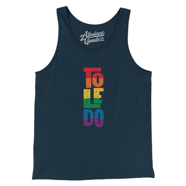 Toledo Ohio Pride Men/Unisex Tank Top-Allegiant Goods Co. Vintage Sports Apparel