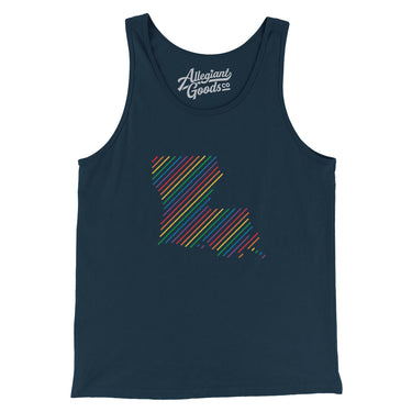 Louisiana Pride State Men/Unisex Tank Top-Allegiant Goods Co. Vintage Sports Apparel