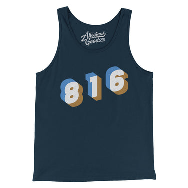Kansas City 816 Area Code Men/Unisex Tank Top-Allegiant Goods Co. Vintage Sports Apparel