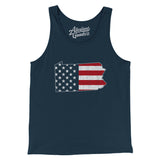 Pennsylvania American Flag Men/Unisex Tank Top-Allegiant Goods Co. Vintage Sports Apparel