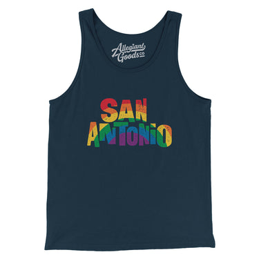 San Antonio Texas Pride Men/Unisex Tank Top-Allegiant Goods Co. Vintage Sports Apparel