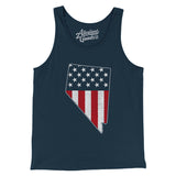 Nevada American Flag Men/Unisex Tank Top-Allegiant Goods Co. Vintage Sports Apparel