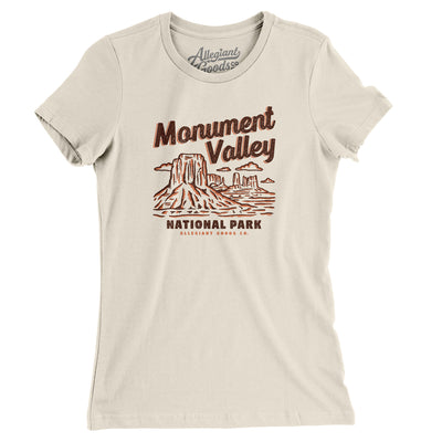 Monument Valley National Park Women's T-Shirt-Soft Cream-Allegiant Goods Co. Vintage Sports Apparel