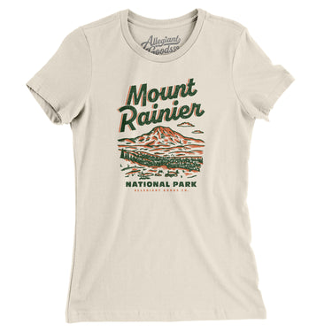 Mount Rainier National Park Women's T-Shirt-Allegiant Goods Co. Vintage Sports Apparel
