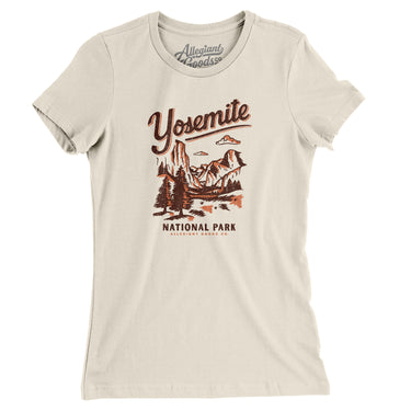 Yosemite National Park Women's T-Shirt-Soft Cream-Allegiant Goods Co. Vintage Sports Apparel