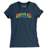 Dallas Texas Pride Women's T-Shirt-Navy-Allegiant Goods Co. Vintage Sports Apparel