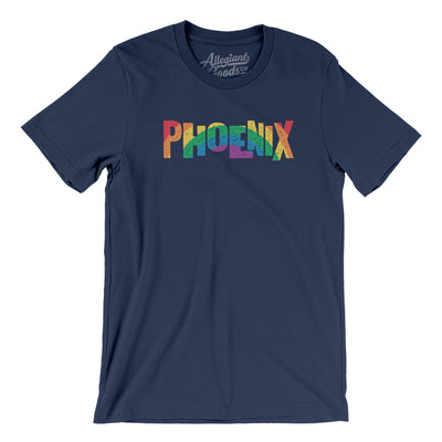 Phoenix Arizona Pride Men/Unisex T-Shirt-Navy-Allegiant Goods Co. Vintage Sports Apparel