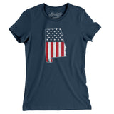 Alabama American Flag Women's T-Shirt-Allegiant Goods Co. Vintage Sports Apparel