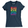 Kansas City Pride Women's T-Shirt-Navy-Allegiant Goods Co. Vintage Sports Apparel