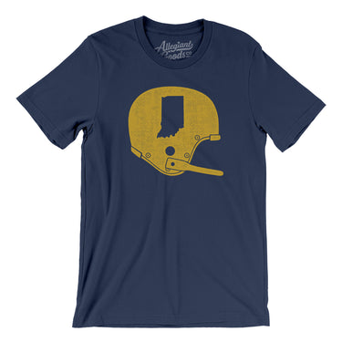 Indiana Vintage Football Helmet Men/Unisex T-Shirt-Allegiant Goods Co. Vintage Sports Apparel
