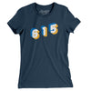 Nashville 615 Area Code Women's T-Shirt-Navy-Allegiant Goods Co. Vintage Sports Apparel