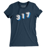 Indianapolis 317 Area Code Women's T-Shirt-Allegiant Goods Co. Vintage Sports Apparel