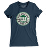 New England Whalers Hockey Women's T-Shirt-Navy-Allegiant Goods Co. Vintage Sports Apparel