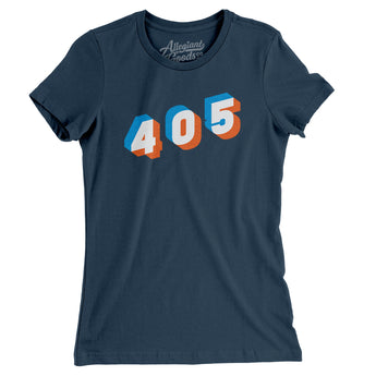 Oklahoma City 405 Area Code Women's T-Shirt-Allegiant Goods Co. Vintage Sports Apparel