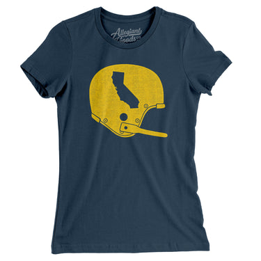 California Vintage Football Helmet Women's T-Shirt-Allegiant Goods Co. Vintage Sports Apparel