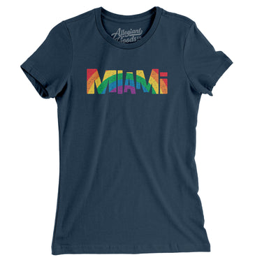 Miami Florida Pride Women's T-Shirt-Allegiant Goods Co. Vintage Sports Apparel