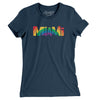 Miami Florida Pride Women's T-Shirt-Navy-Allegiant Goods Co. Vintage Sports Apparel