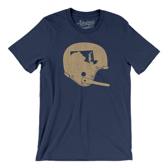 Maryland Vintage Football Helmet Men/Unisex T-Shirt-Navy-Allegiant Goods Co. Vintage Sports Apparel