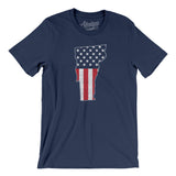 Vermont American Flag Men/Unisex T-Shirt-Allegiant Goods Co. Vintage Sports Apparel