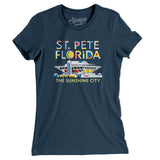 St. Pete Florida Pier Women's T-Shirt-Allegiant Goods Co. Vintage Sports Apparel